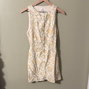 Floral Button-Down Mini Dress